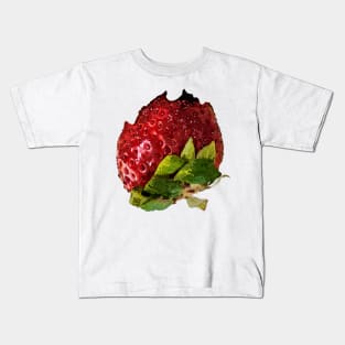 half-eaten strawberry Kids T-Shirt